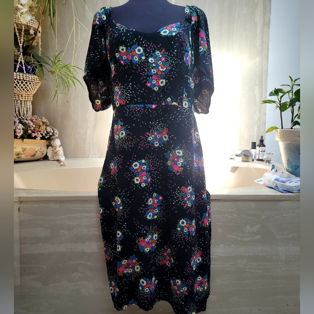 Anthropologie midi dress size 14/xl